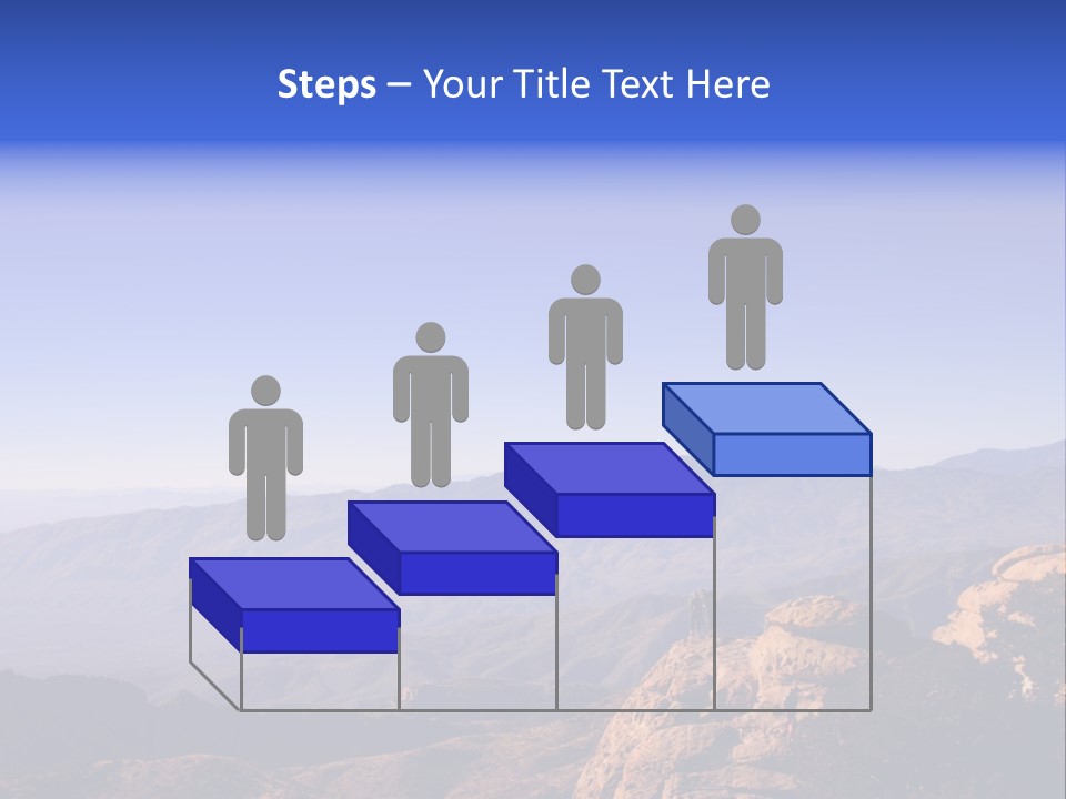 On The Summit Of Peak PowerPoint Template