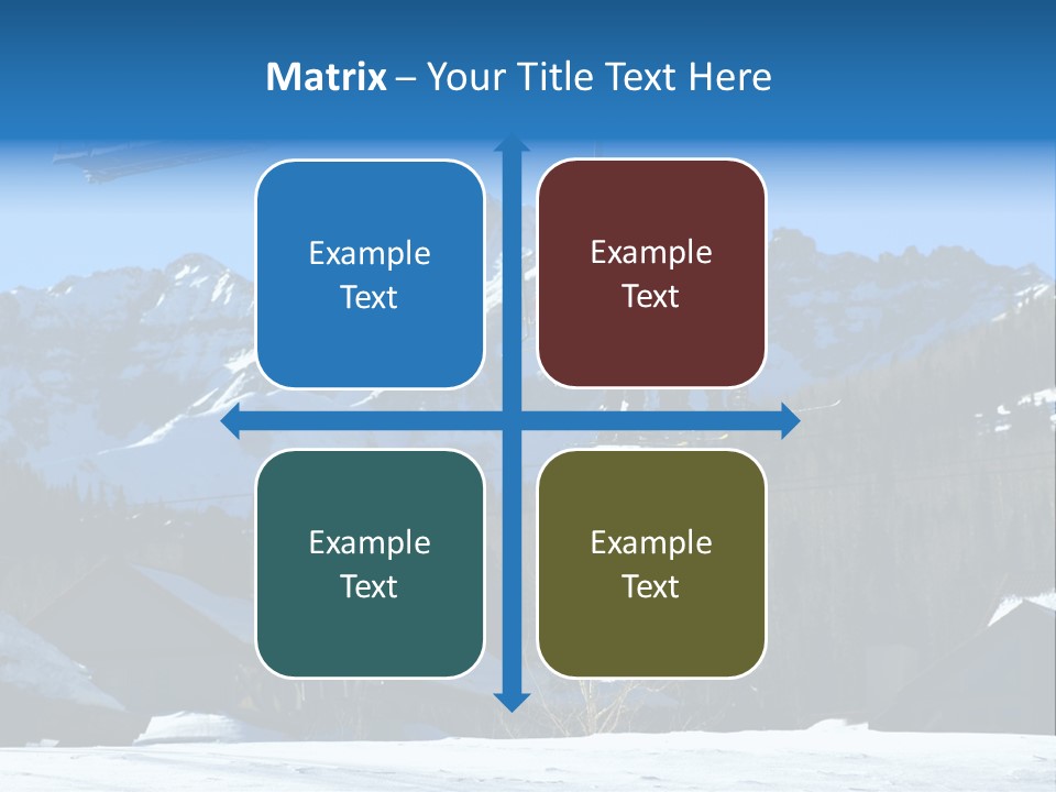 A Group Of People Riding A Ski Lift Over A Snow Covered Mountain PowerPoint Template