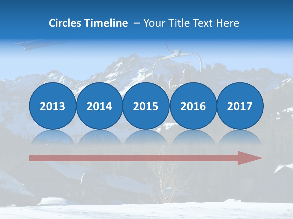 A Group Of People Riding A Ski Lift Over A Snow Covered Mountain PowerPoint Template
