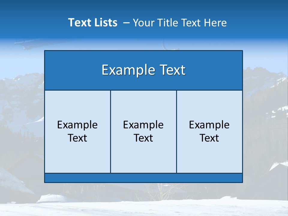A Group Of People Riding A Ski Lift Over A Snow Covered Mountain PowerPoint Template
