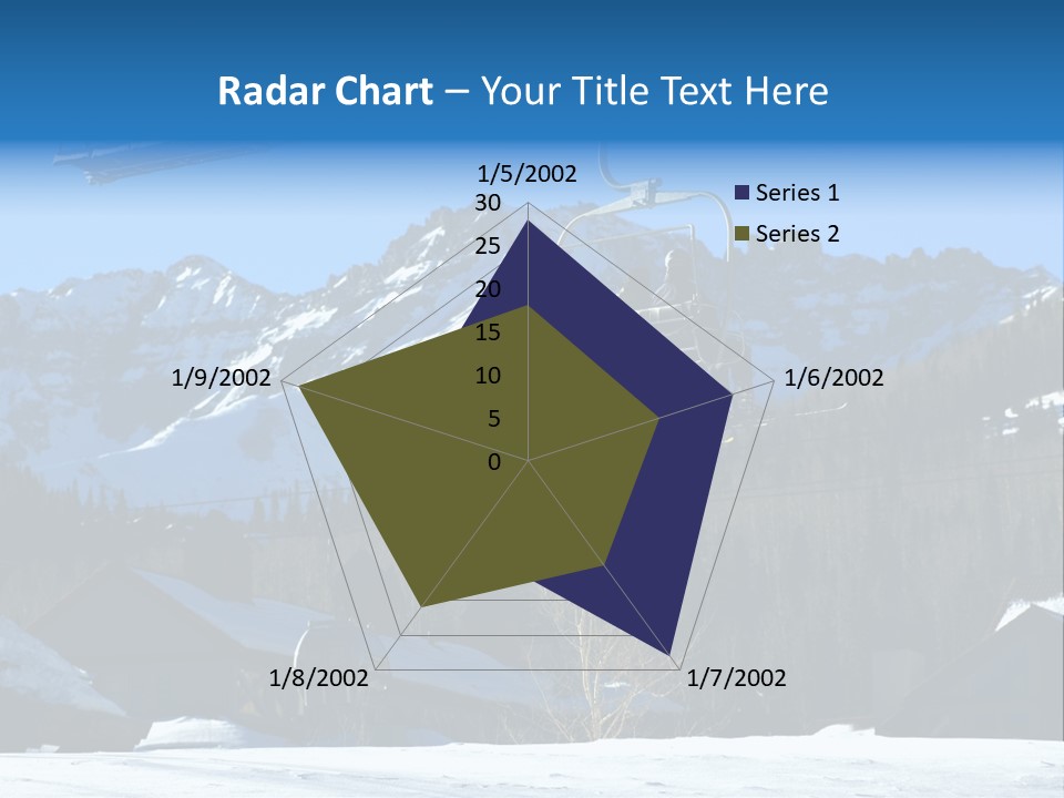 A Group Of People Riding A Ski Lift Over A Snow Covered Mountain PowerPoint Template