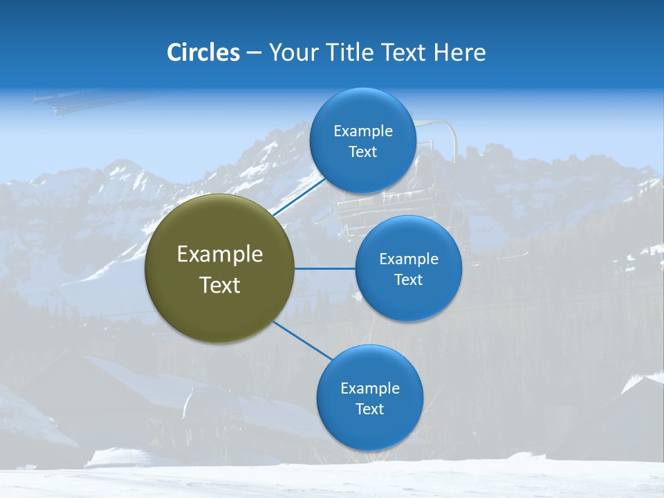 A Group Of People Riding A Ski Lift Over A Snow Covered Mountain PowerPoint Template