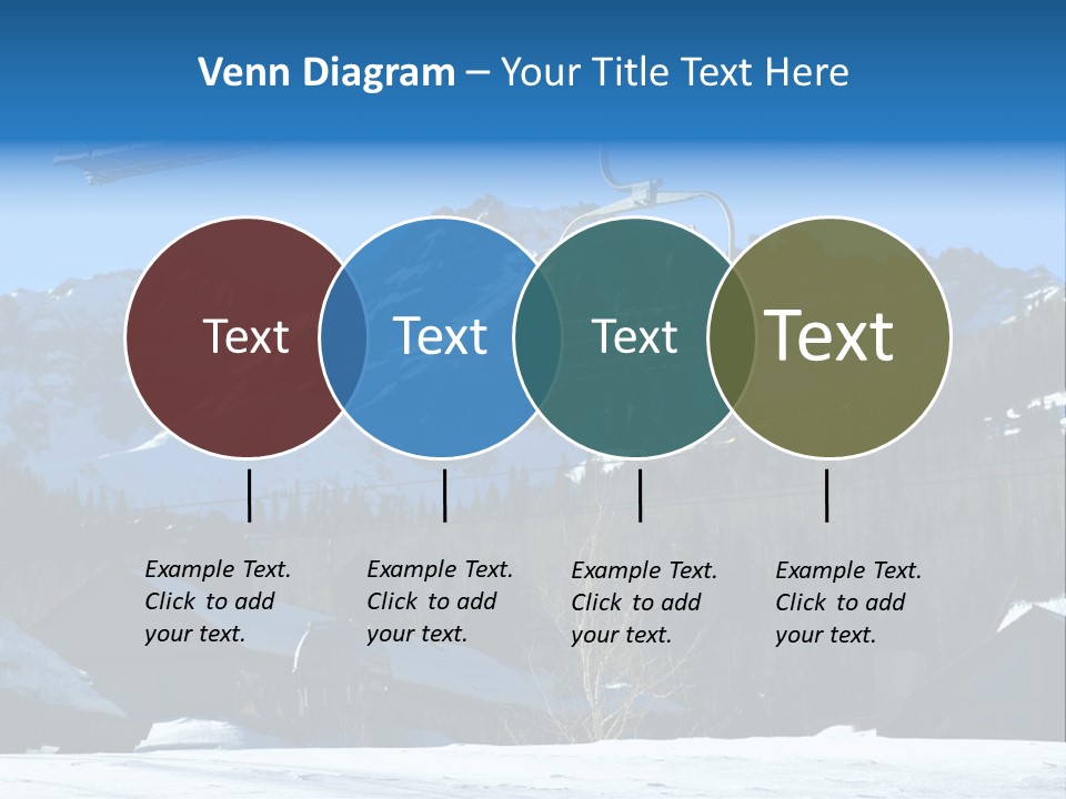 A Group Of People Riding A Ski Lift Over A Snow Covered Mountain PowerPoint Template