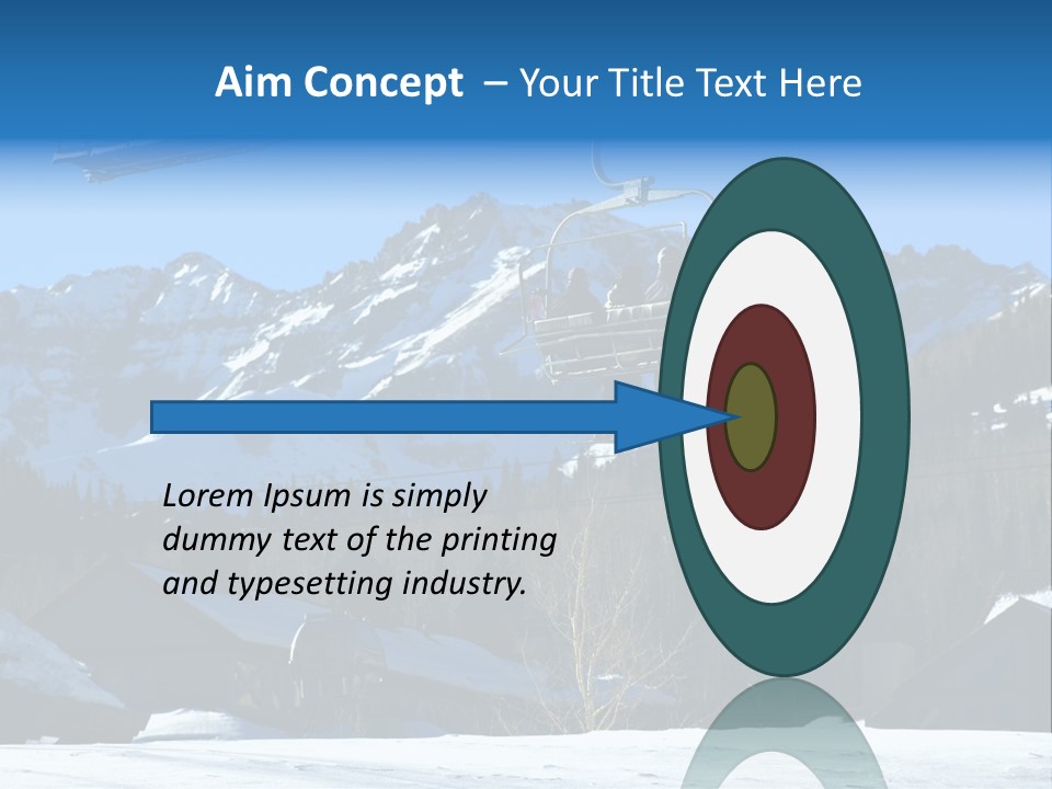 A Group Of People Riding A Ski Lift Over A Snow Covered Mountain PowerPoint Template