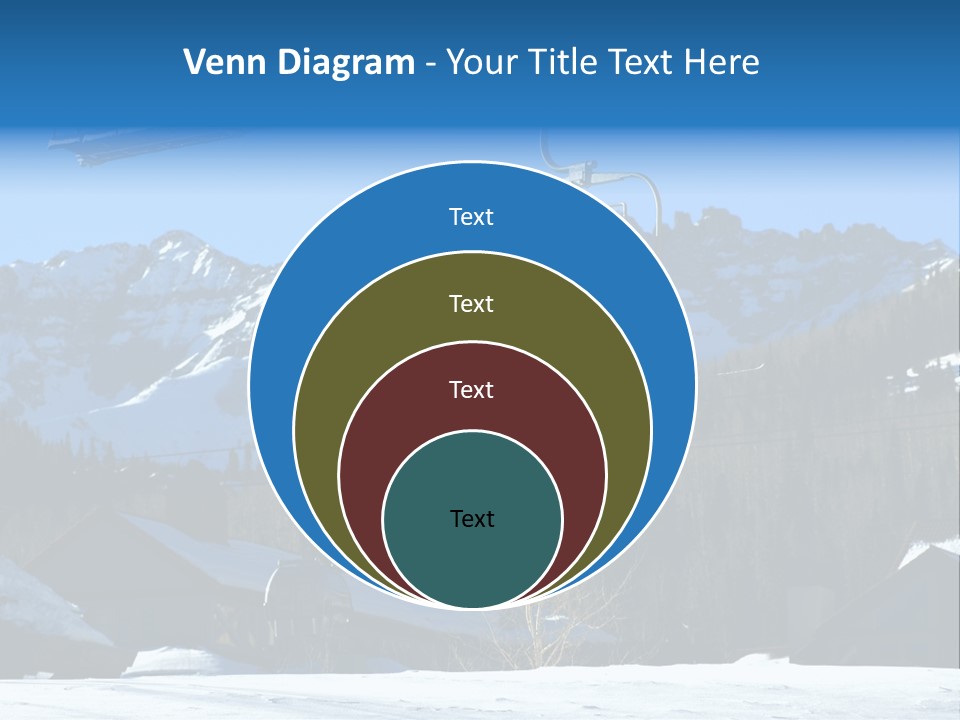 A Group Of People Riding A Ski Lift Over A Snow Covered Mountain PowerPoint Template
