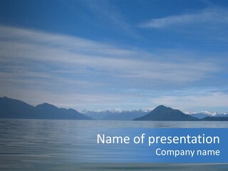 Southeastern Alaska Waters Along The Inside Passage PowerPoint Template