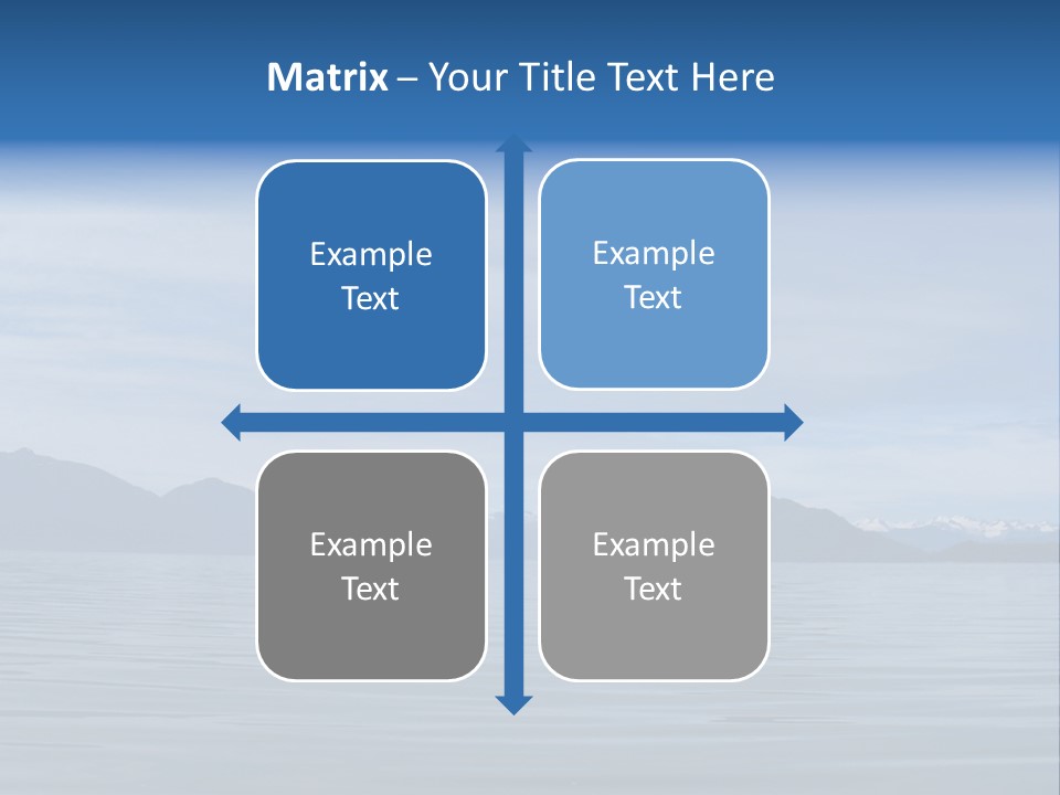 Southeastern Alaska Waters Along The Inside Passage PowerPoint Template