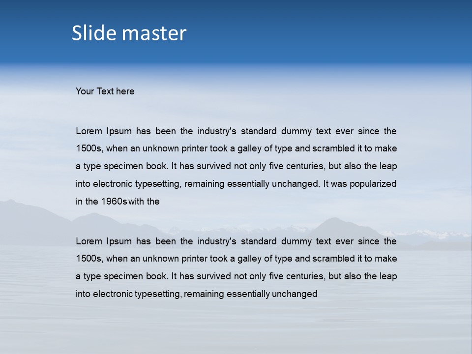 Southeastern Alaska Waters Along The Inside Passage PowerPoint Template