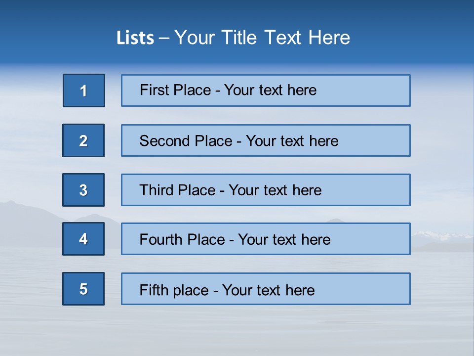 Southeastern Alaska Waters Along The Inside Passage PowerPoint Template