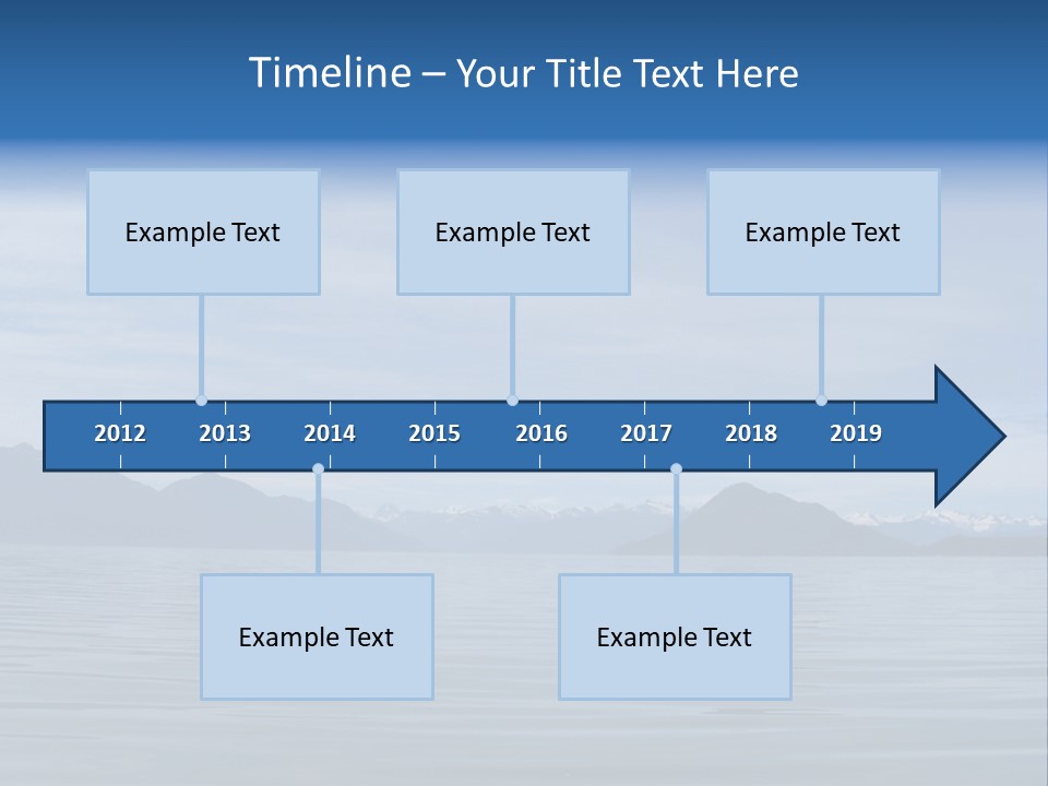 Southeastern Alaska Waters Along The Inside Passage PowerPoint Template