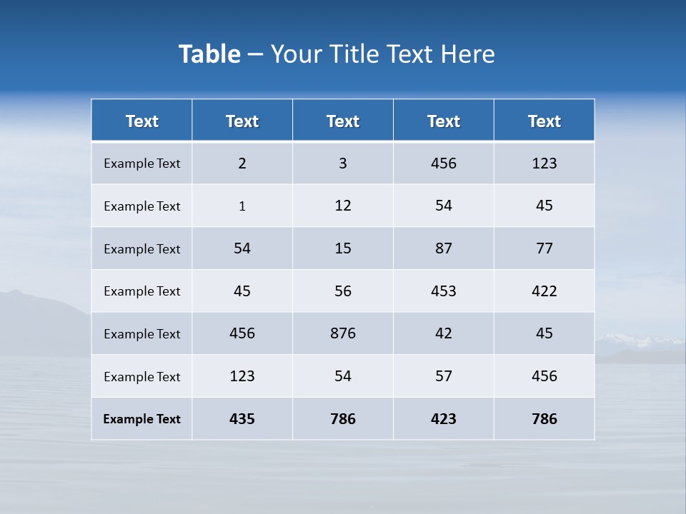 Southeastern Alaska Waters Along The Inside Passage PowerPoint Template