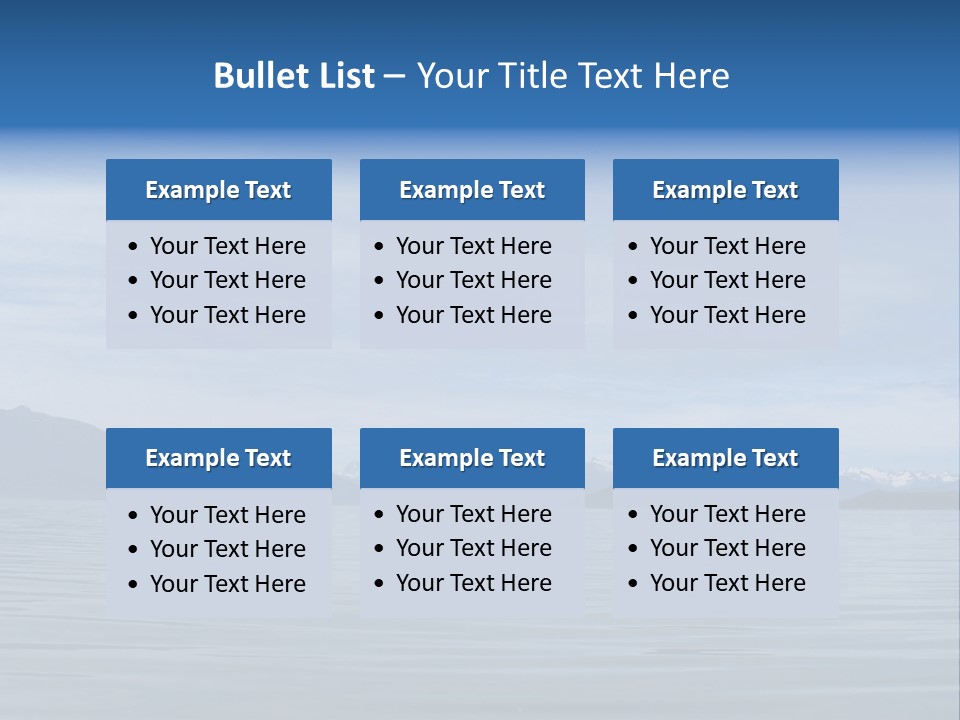 Southeastern Alaska Waters Along The Inside Passage PowerPoint Template