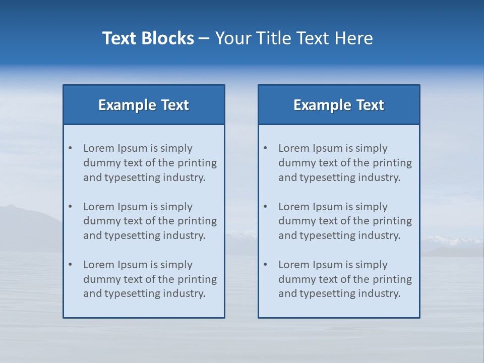 Southeastern Alaska Waters Along The Inside Passage PowerPoint Template