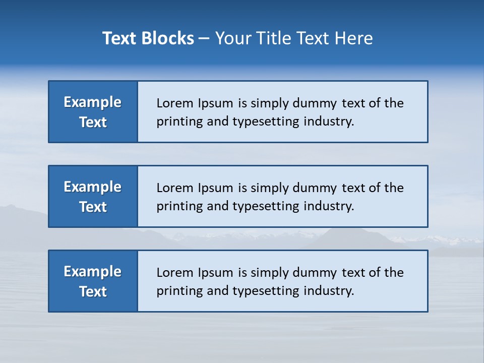 Southeastern Alaska Waters Along The Inside Passage PowerPoint Template