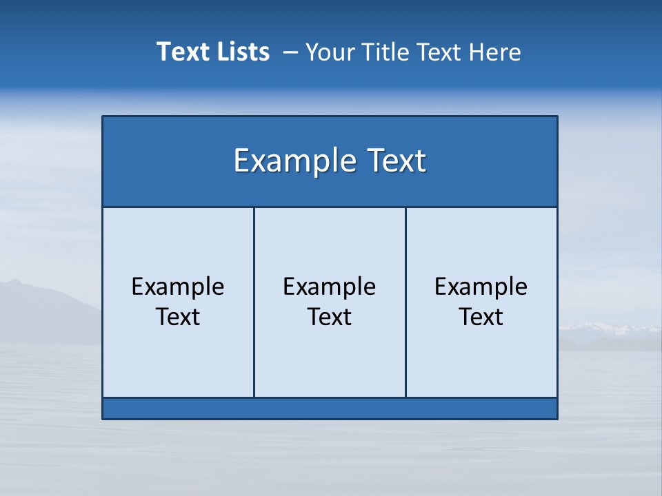Southeastern Alaska Waters Along The Inside Passage PowerPoint Template