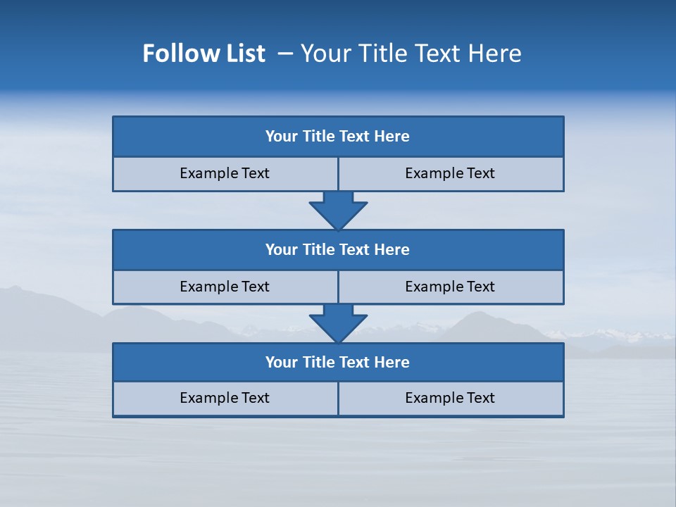 Southeastern Alaska Waters Along The Inside Passage PowerPoint Template