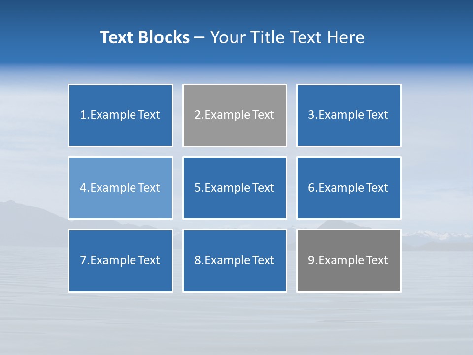 Southeastern Alaska Waters Along The Inside Passage PowerPoint Template