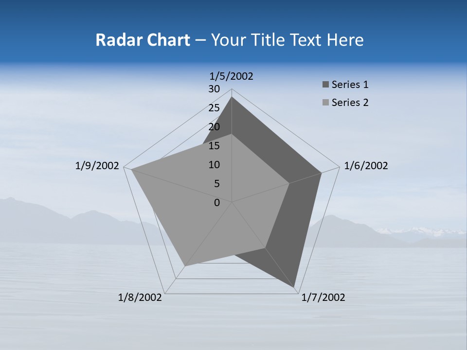 Southeastern Alaska Waters Along The Inside Passage PowerPoint Template