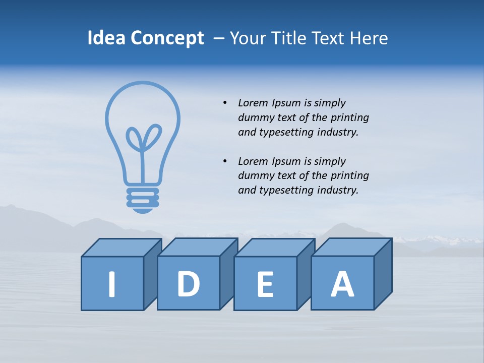 Southeastern Alaska Waters Along The Inside Passage PowerPoint Template