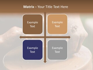 A Potters Hands Guiding A Child Hands To Help Him To Work With The Ceramic Wheel See Similar Photos In My Portfolio. PowerPoint Template