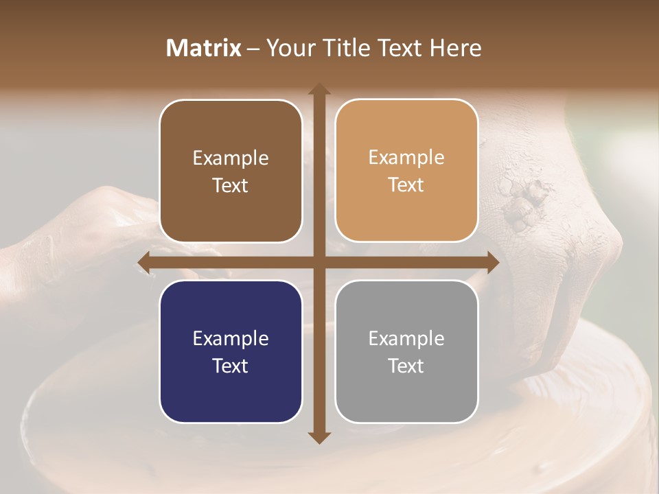 A Potters Hands Guiding A Child Hands To Help Him To Work With The Ceramic Wheel See Similar Photos In My Portfolio. PowerPoint Template