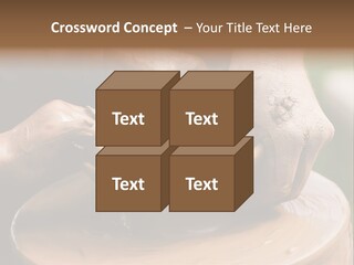 A Potters Hands Guiding A Child Hands To Help Him To Work With The Ceramic Wheel See Similar Photos In My Portfolio. PowerPoint Template