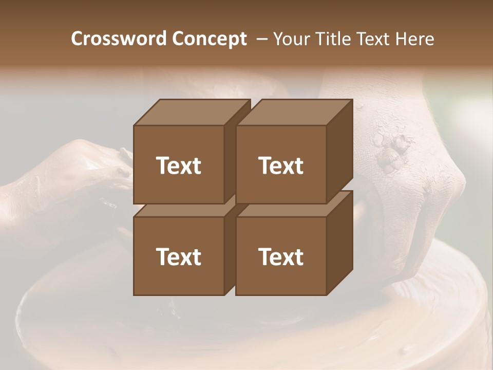 A Potters Hands Guiding A Child Hands To Help Him To Work With The Ceramic Wheel See Similar Photos In My Portfolio. PowerPoint Template