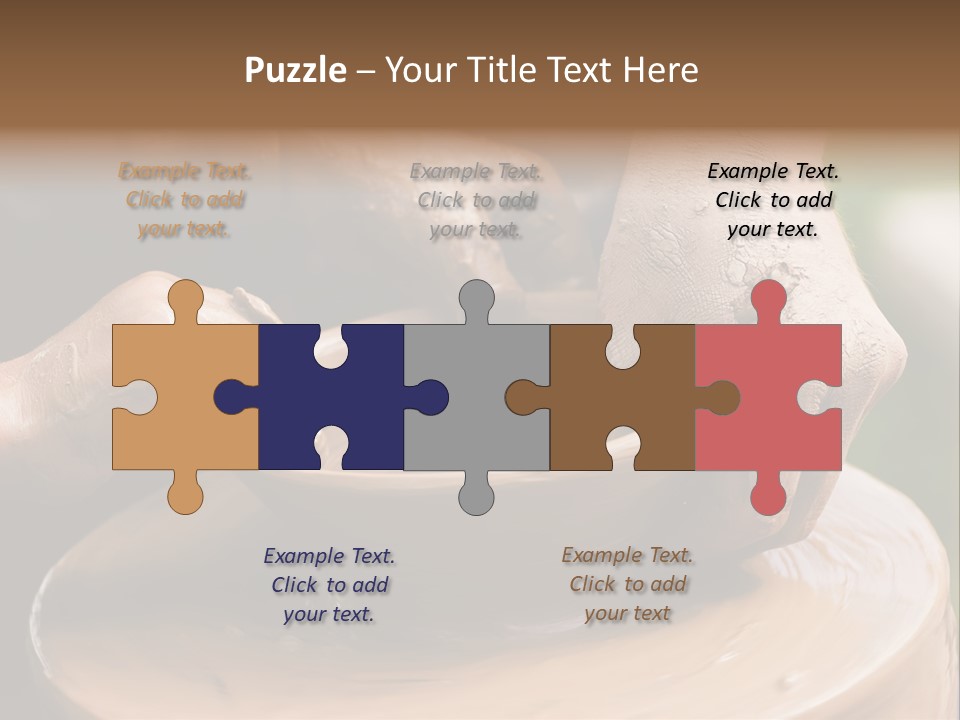 A Potters Hands Guiding A Child Hands To Help Him To Work With The Ceramic Wheel See Similar Photos In My Portfolio. PowerPoint Template