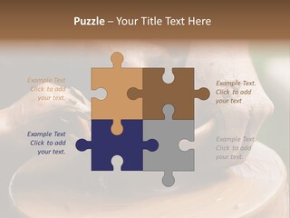 A Potters Hands Guiding A Child Hands To Help Him To Work With The Ceramic Wheel See Similar Photos In My Portfolio. PowerPoint Template