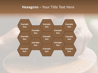 A Potters Hands Guiding A Child Hands To Help Him To Work With The Ceramic Wheel See Similar Photos In My Portfolio. PowerPoint Template