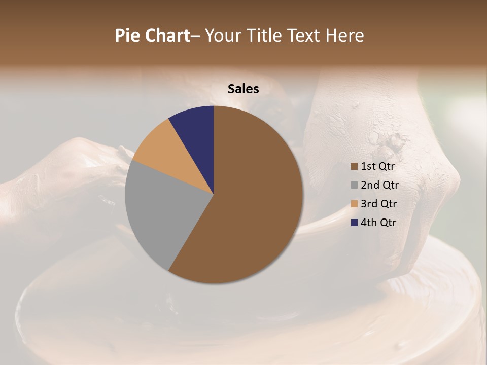 A Potters Hands Guiding A Child Hands To Help Him To Work With The Ceramic Wheel See Similar Photos In My Portfolio. PowerPoint Template