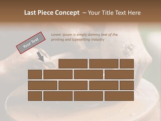 A Potters Hands Guiding A Child Hands To Help Him To Work With The Ceramic Wheel See Similar Photos In My Portfolio. PowerPoint Template