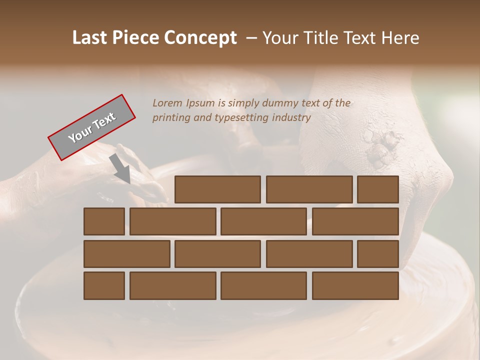 A Potters Hands Guiding A Child Hands To Help Him To Work With The Ceramic Wheel See Similar Photos In My Portfolio. PowerPoint Template