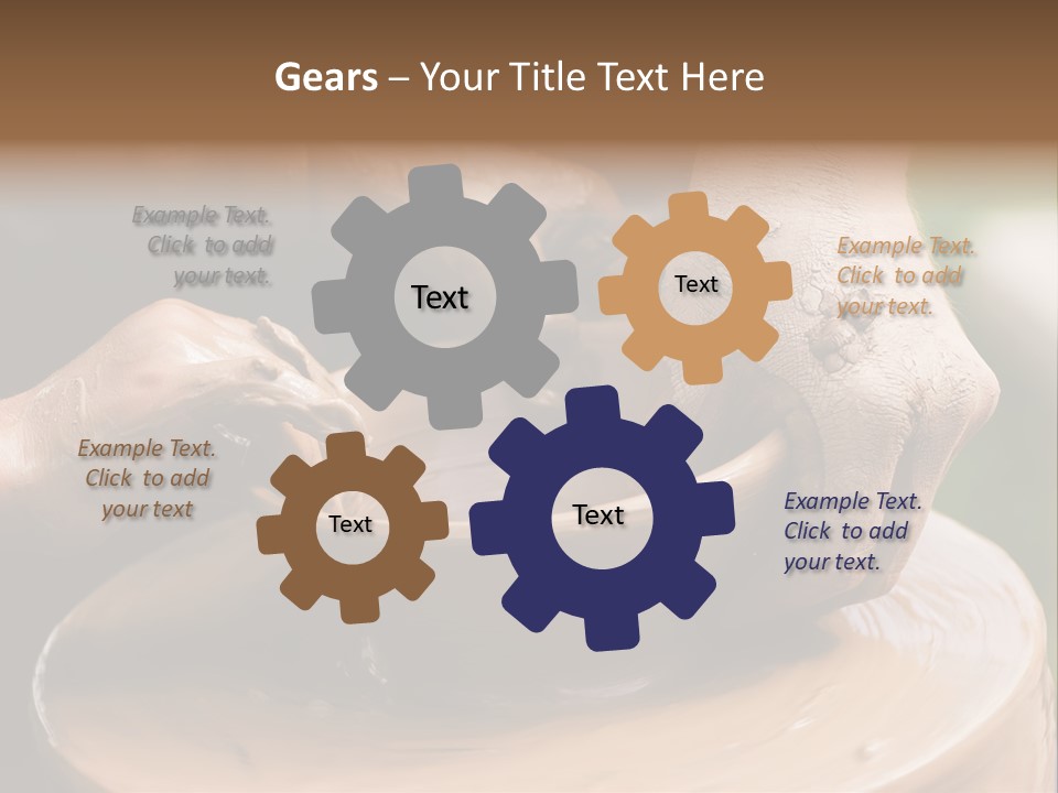 A Potters Hands Guiding A Child Hands To Help Him To Work With The Ceramic Wheel See Similar Photos In My Portfolio. PowerPoint Template