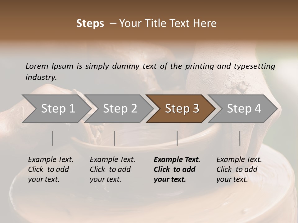 A Potters Hands Guiding A Child Hands To Help Him To Work With The Ceramic Wheel See Similar Photos In My Portfolio. PowerPoint Template