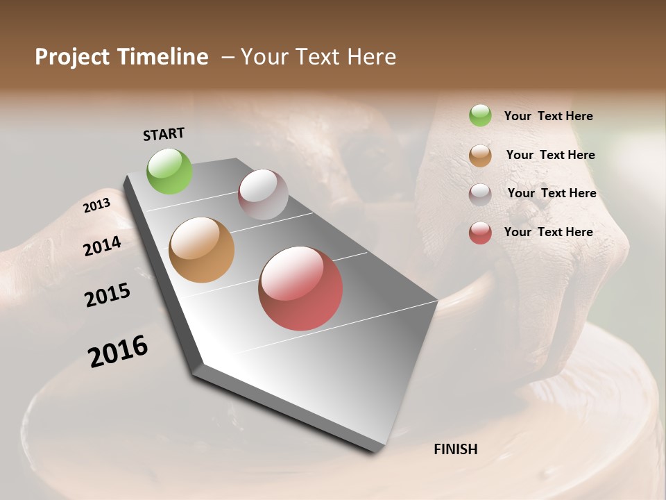 A Potters Hands Guiding A Child Hands To Help Him To Work With The Ceramic Wheel See Similar Photos In My Portfolio. PowerPoint Template