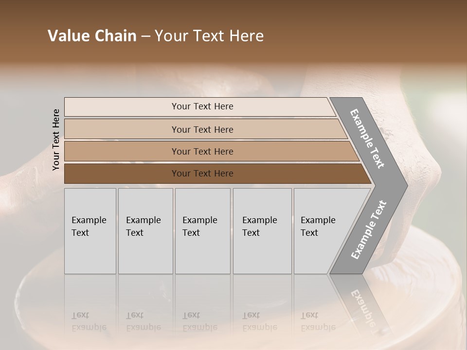 A Potters Hands Guiding A Child Hands To Help Him To Work With The Ceramic Wheel See Similar Photos In My Portfolio. PowerPoint Template