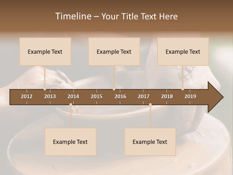 A Potters Hands Guiding A Child Hands To Help Him To Work With The Ceramic Wheel See Similar Photos In My Portfolio. PowerPoint Template