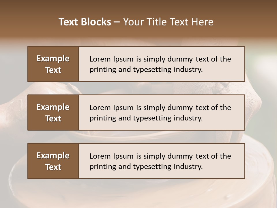 A Potters Hands Guiding A Child Hands To Help Him To Work With The Ceramic Wheel See Similar Photos In My Portfolio. PowerPoint Template