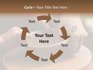 A Potters Hands Guiding A Child Hands To Help Him To Work With The Ceramic Wheel See Similar Photos In My Portfolio. PowerPoint Template