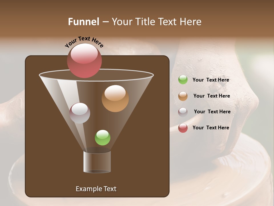 A Potters Hands Guiding A Child Hands To Help Him To Work With The Ceramic Wheel See Similar Photos In My Portfolio. PowerPoint Template