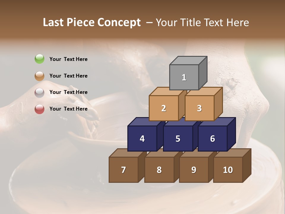 A Potters Hands Guiding A Child Hands To Help Him To Work With The Ceramic Wheel See Similar Photos In My Portfolio. PowerPoint Template