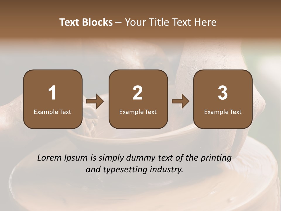 A Potters Hands Guiding A Child Hands To Help Him To Work With The Ceramic Wheel See Similar Photos In My Portfolio. PowerPoint Template