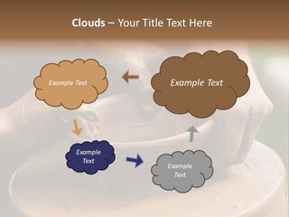 A Potters Hands Guiding A Child Hands To Help Him To Work With The Ceramic Wheel See Similar Photos In My Portfolio. PowerPoint Template