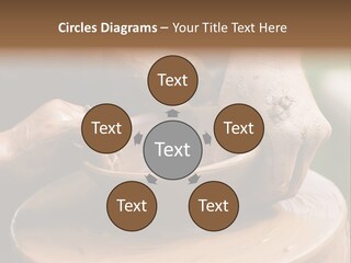 A Potters Hands Guiding A Child Hands To Help Him To Work With The Ceramic Wheel See Similar Photos In My Portfolio. PowerPoint Template