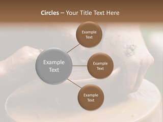 A Potters Hands Guiding A Child Hands To Help Him To Work With The Ceramic Wheel See Similar Photos In My Portfolio. PowerPoint Template