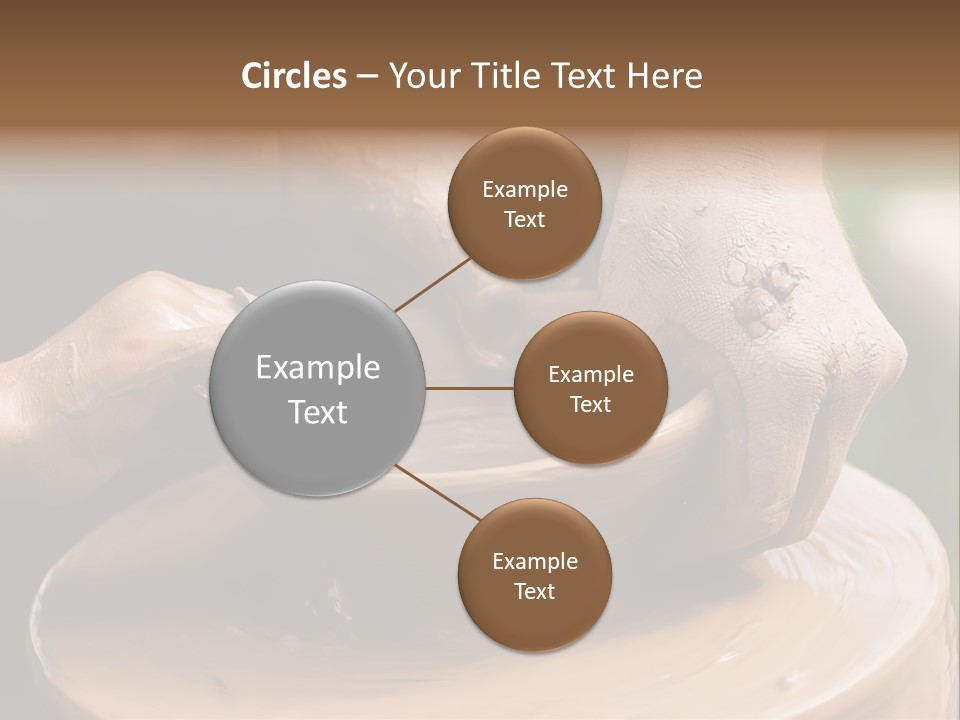 A Potters Hands Guiding A Child Hands To Help Him To Work With The Ceramic Wheel See Similar Photos In My Portfolio. PowerPoint Template