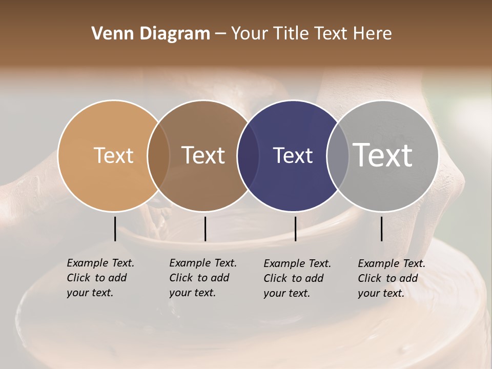 A Potters Hands Guiding A Child Hands To Help Him To Work With The Ceramic Wheel See Similar Photos In My Portfolio. PowerPoint Template