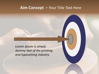 A Potters Hands Guiding A Child Hands To Help Him To Work With The Ceramic Wheel See Similar Photos In My Portfolio. PowerPoint Template