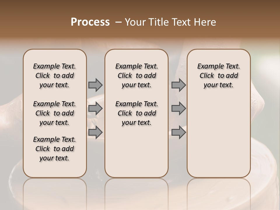 A Potters Hands Guiding A Child Hands To Help Him To Work With The Ceramic Wheel See Similar Photos In My Portfolio. PowerPoint Template